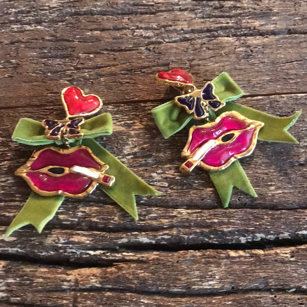 Dsquared2 lipstick earrings